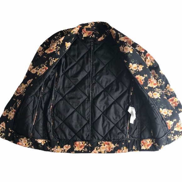 Zara Women’s Oversized Black Floral Kimono Jacket - Picture 11 of 16